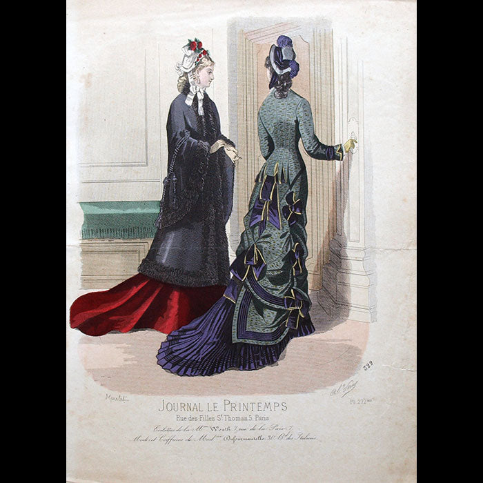 Worth - Le Journal Le Printemps, gravure 272bis (circa 1870s)