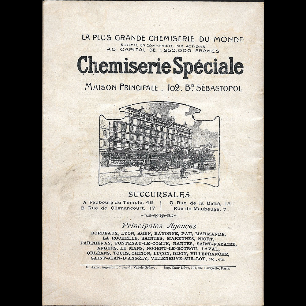 Albert Guillaume - Conférence sur la Chemise à travers les âges (1902)