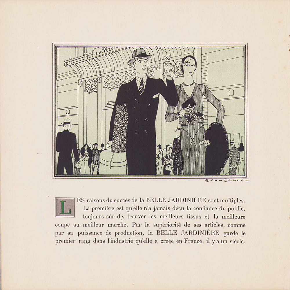A propos du centenaire de la Belle Jardinière, Histoire en Images d'une grande maison Française (1924)