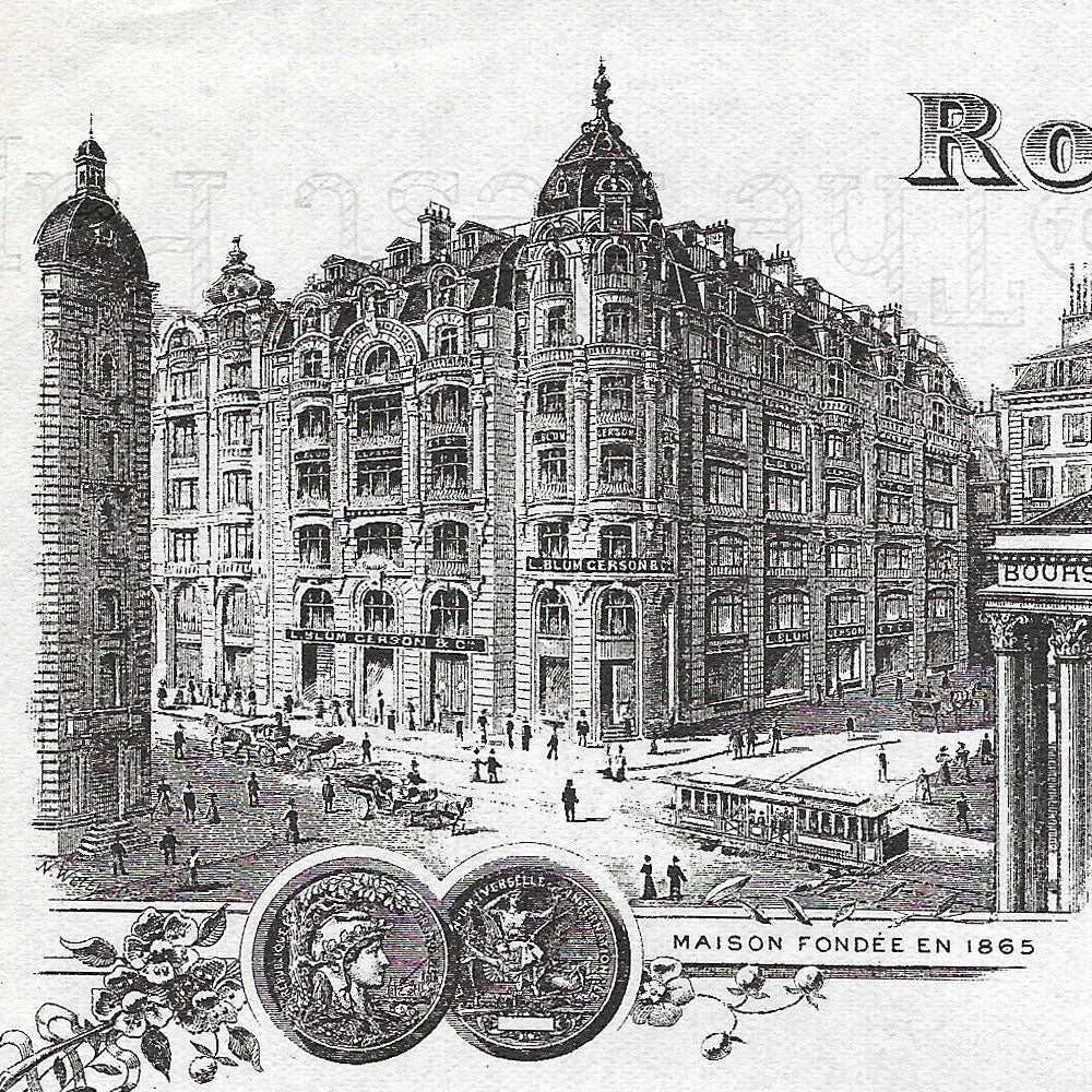 Bloch, Bacri & Cie - Facture de la manufacture de confection, 121 rue Réaumur à Paris (1932)