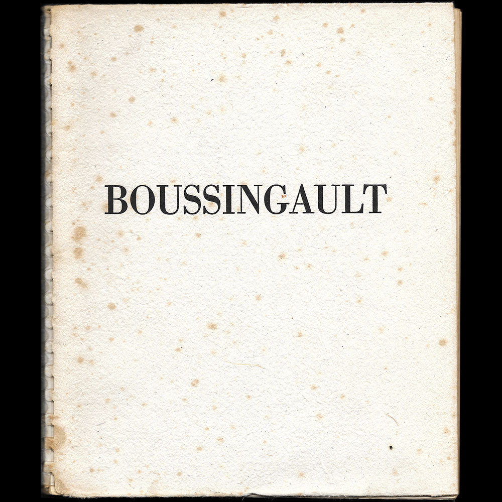 Poiret - Boussingault par ses amis, avec envoi de Dunoyer de Segonzac à Denise Poiret (1944)