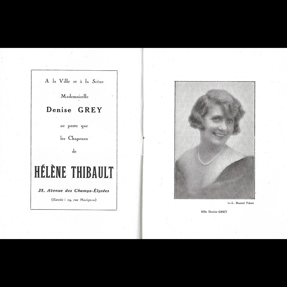 Mercenary Mary - Programme de théâtre, couverture de Pierre Brissaud (1926-1927)