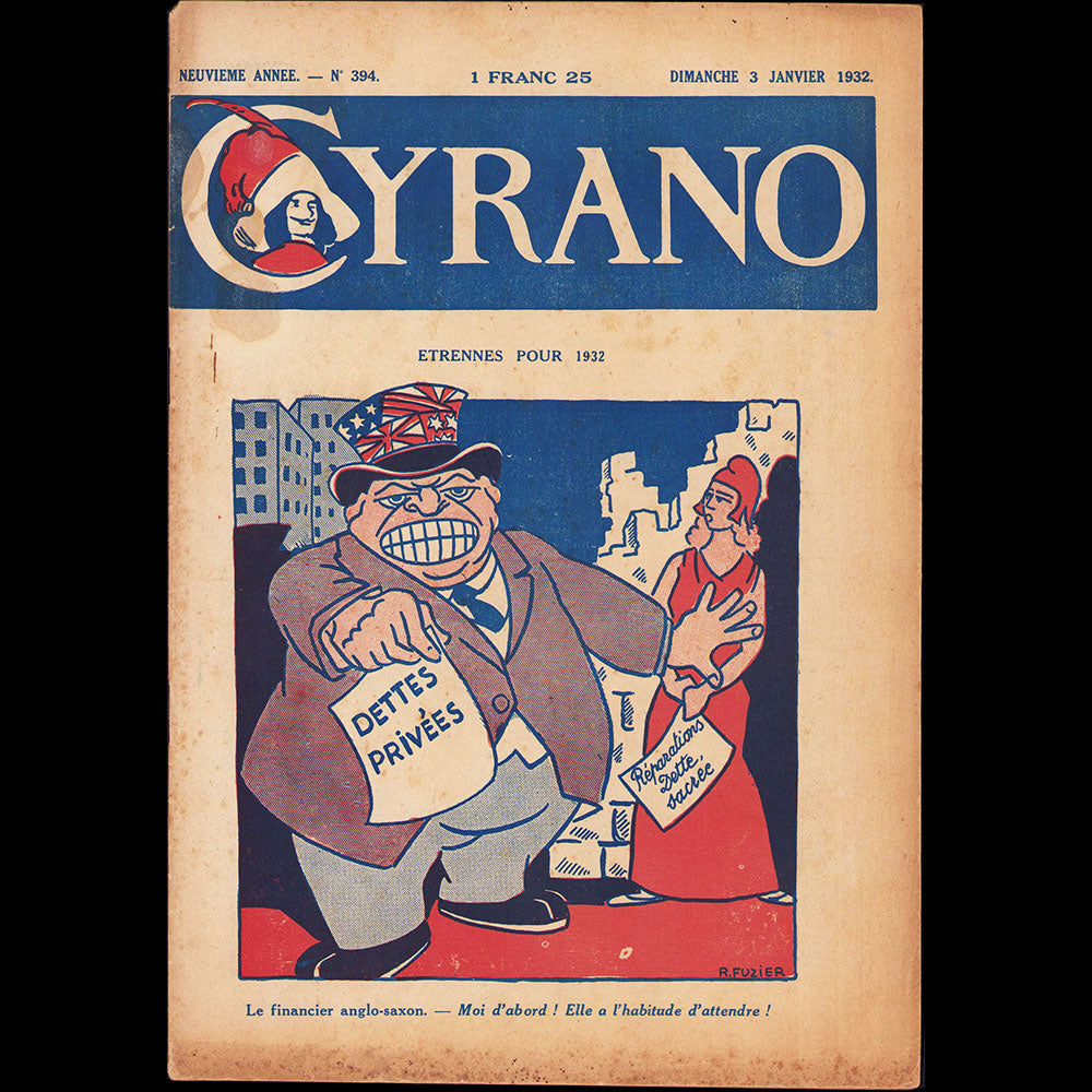 Cyrano, 3 janvier 1932, couverture de Ruzier