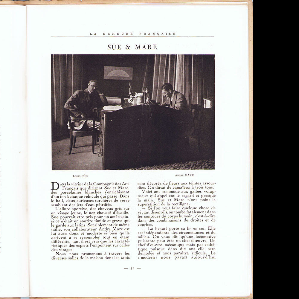 La Demeure Francaise, n°1, Printemps 1925