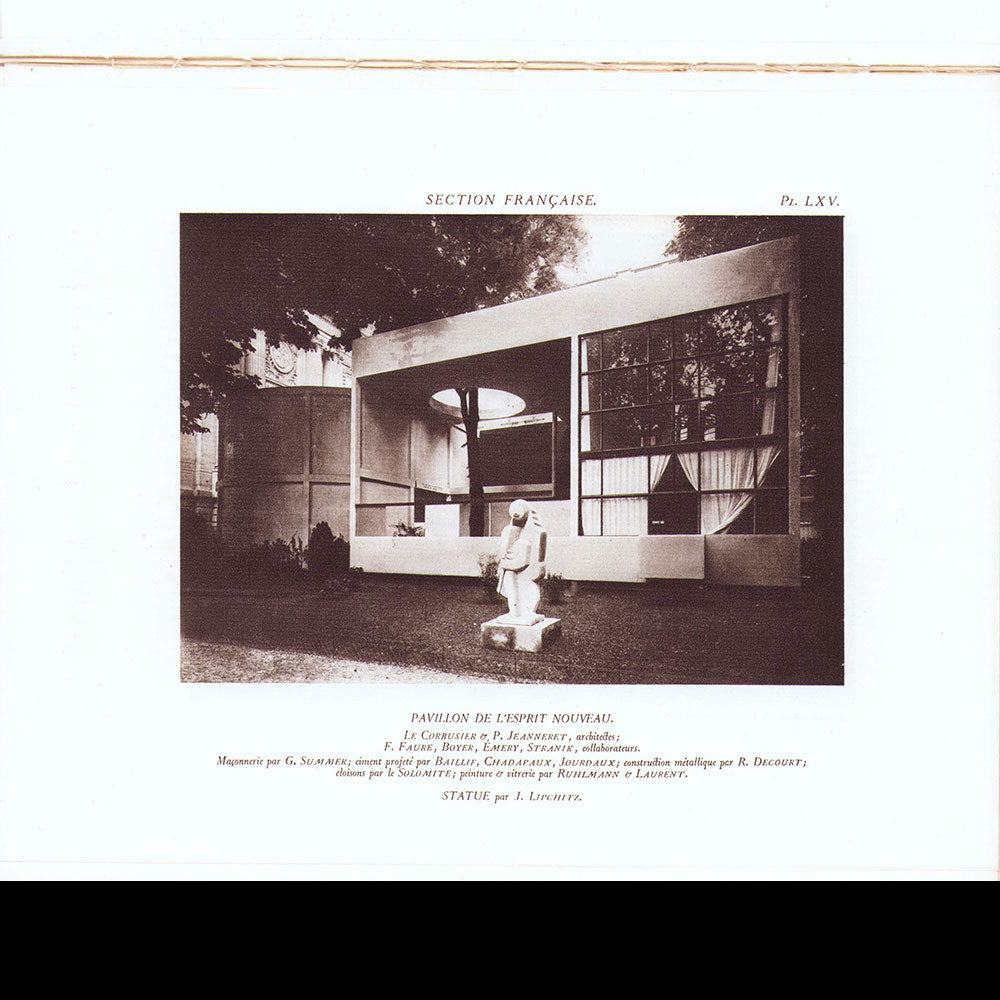 Exposition des Arts Décoratifs Paris 1925 - Rapport général, Architecture