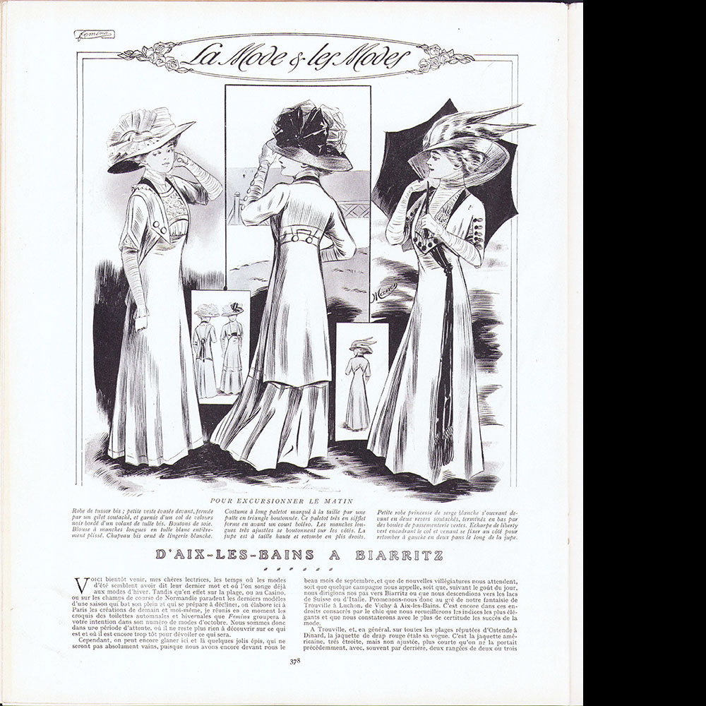 Fémina - Réunion des 24 numéros de l'année 1908 (janvier à décembre 1908)
