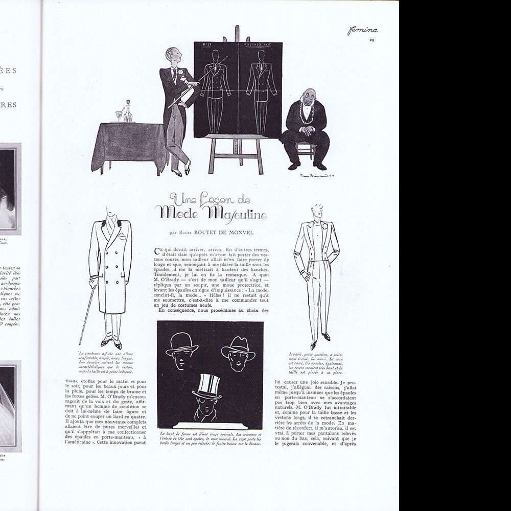 Fémina, février 1924, couverture d'André Edouard Marty