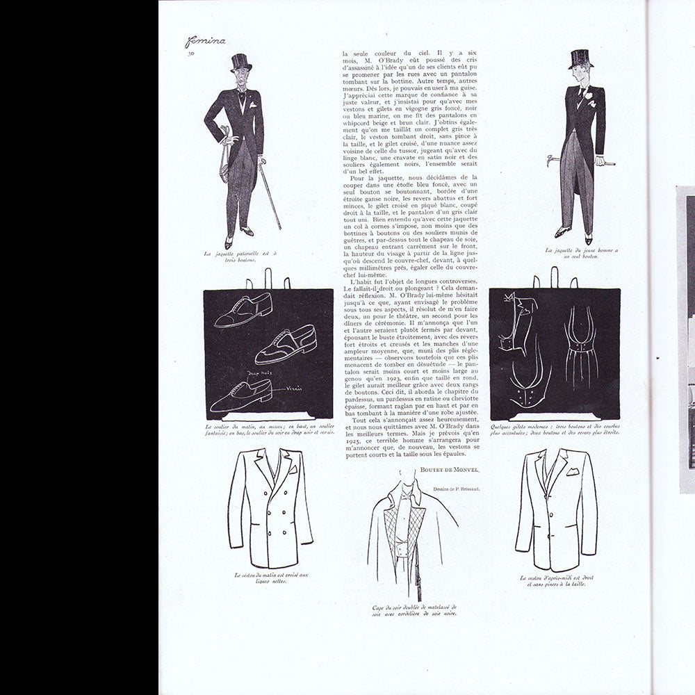 Fémina, février 1924, couverture d'André Edouard Marty