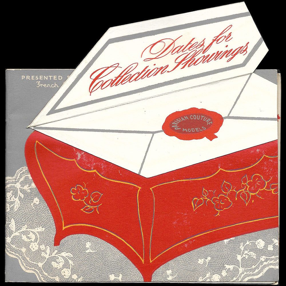 French Line - Parisian Couture Models, Dates for collection showings (1930s)