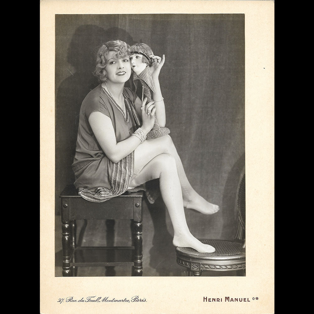 La mannequin et la marotte, tirage de Henri Manuel (1920s)