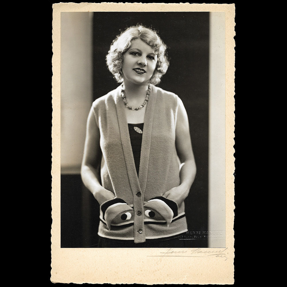 Neyret - Le gilet aux yeux, tirage de Henri Manuel (1920s)