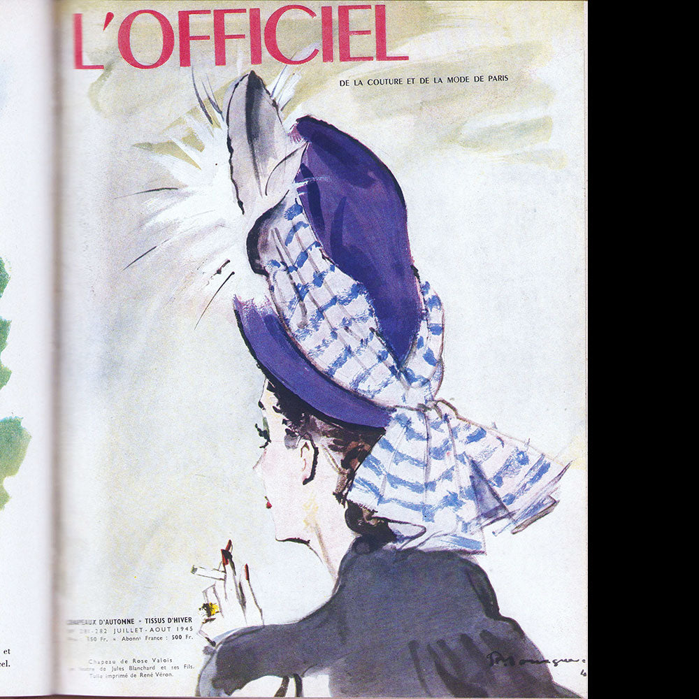 L'Officiel de la Couture et de la Mode - Réunion des 6 numéros de l'année 1945