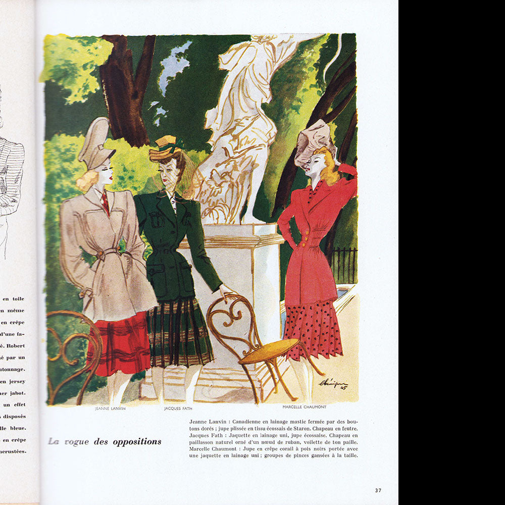 L'Officiel de la mode et de la couture de Paris - mars-avril 1945