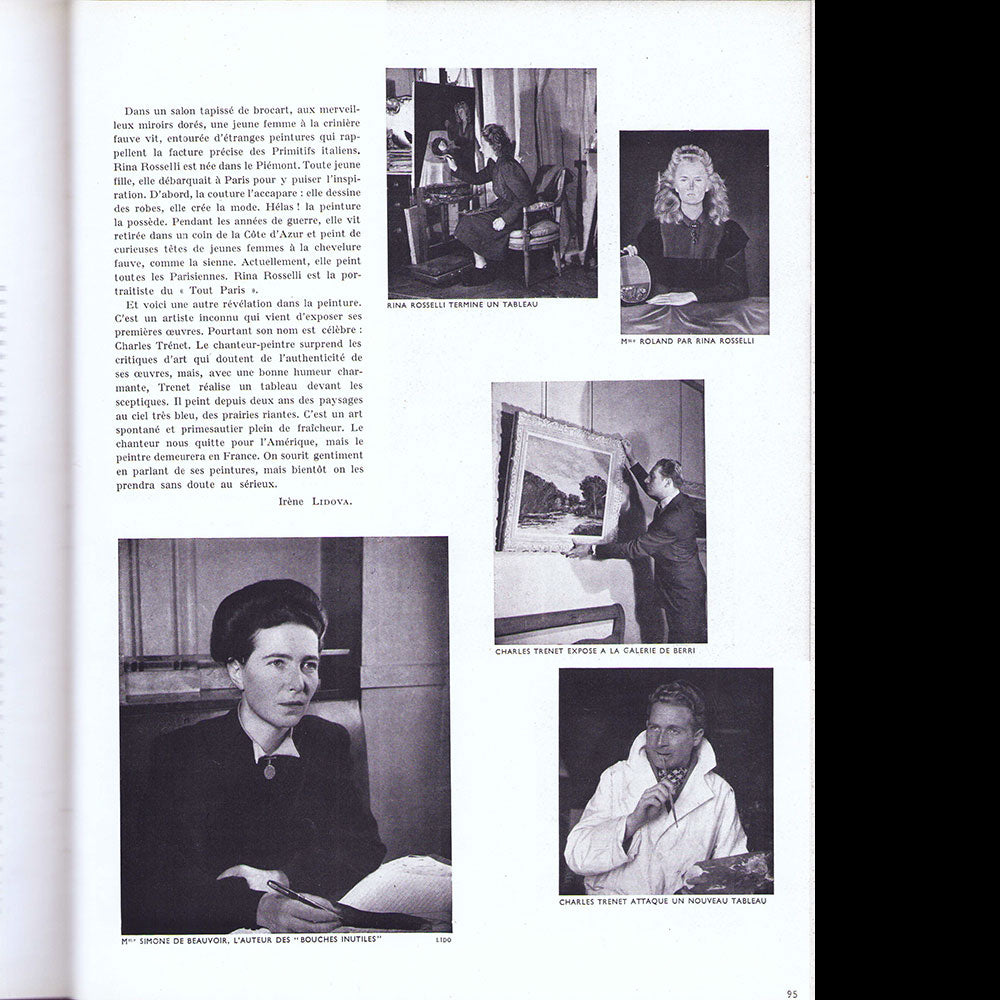 L'Officiel de la Couture et de la Mode - Réunion des 6 numéros de l'année 1945