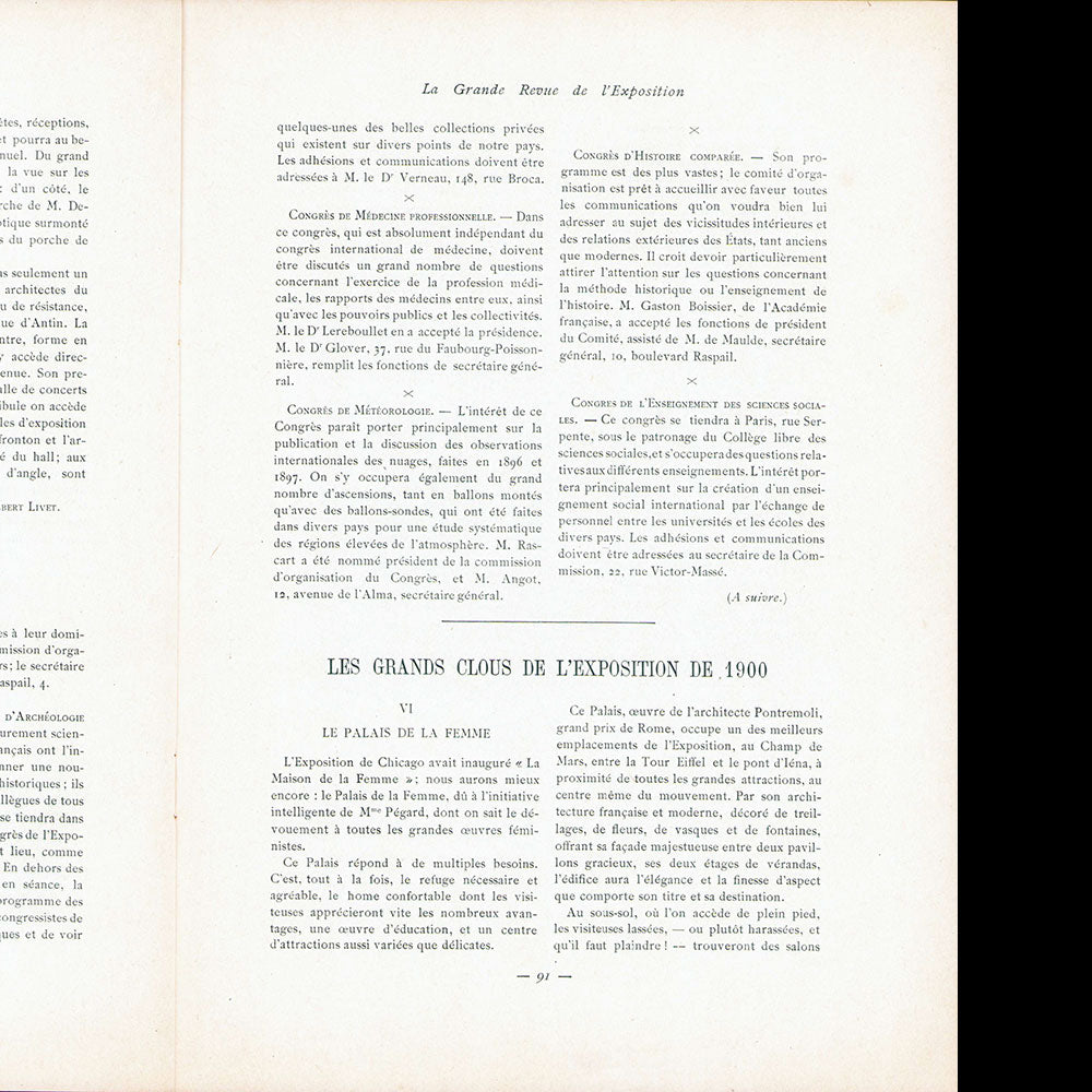 1900, La Grande Revue de L'Exposition, n°5 (mars 1900)