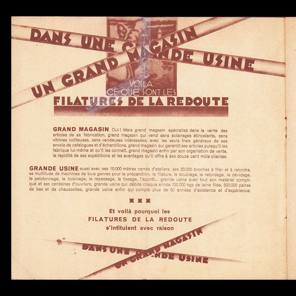 La Redoute - Filatures de la Redoute, catalogue Hiver 1929-1930