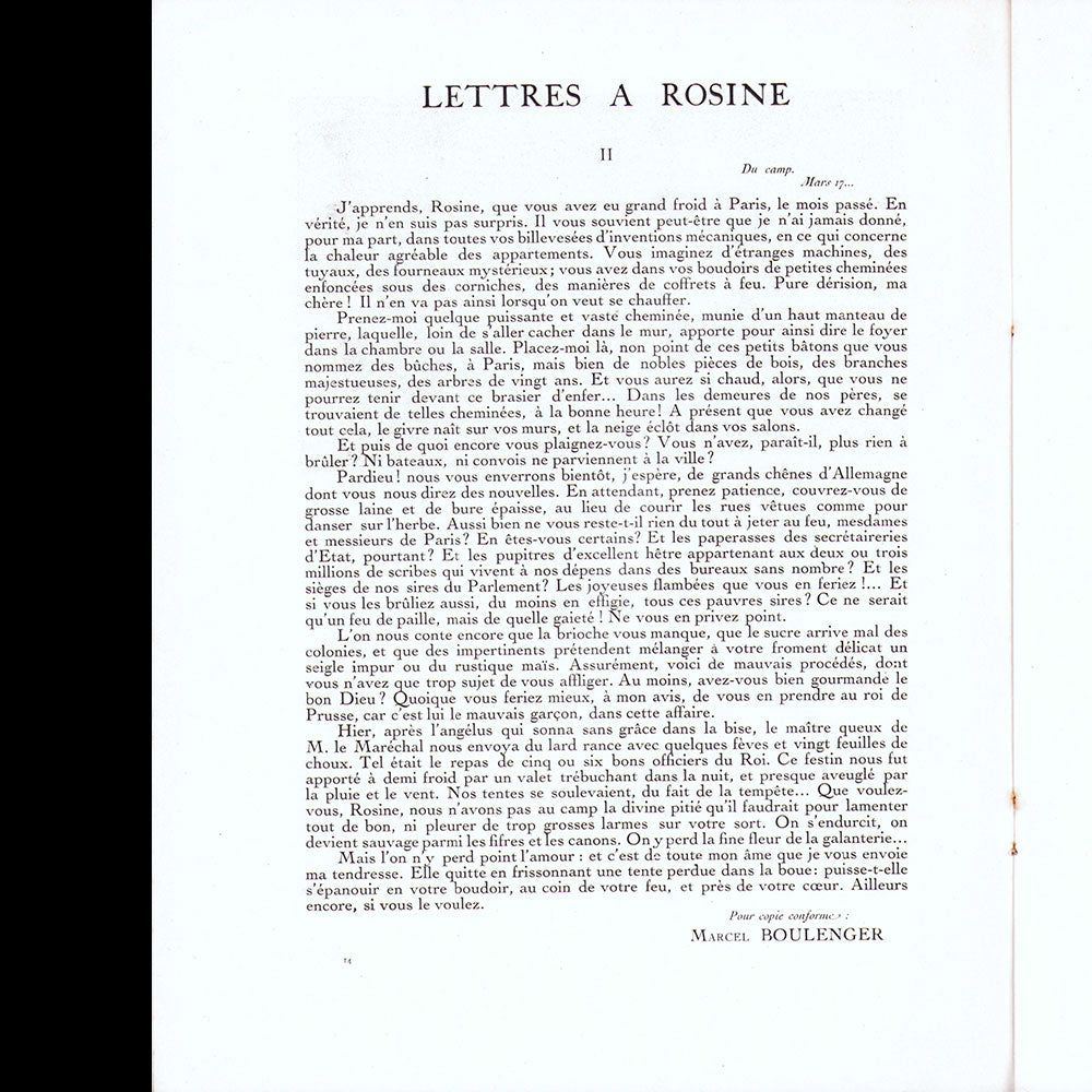 La Rose de France (mars 1917), couverture de Kees Van Dongen