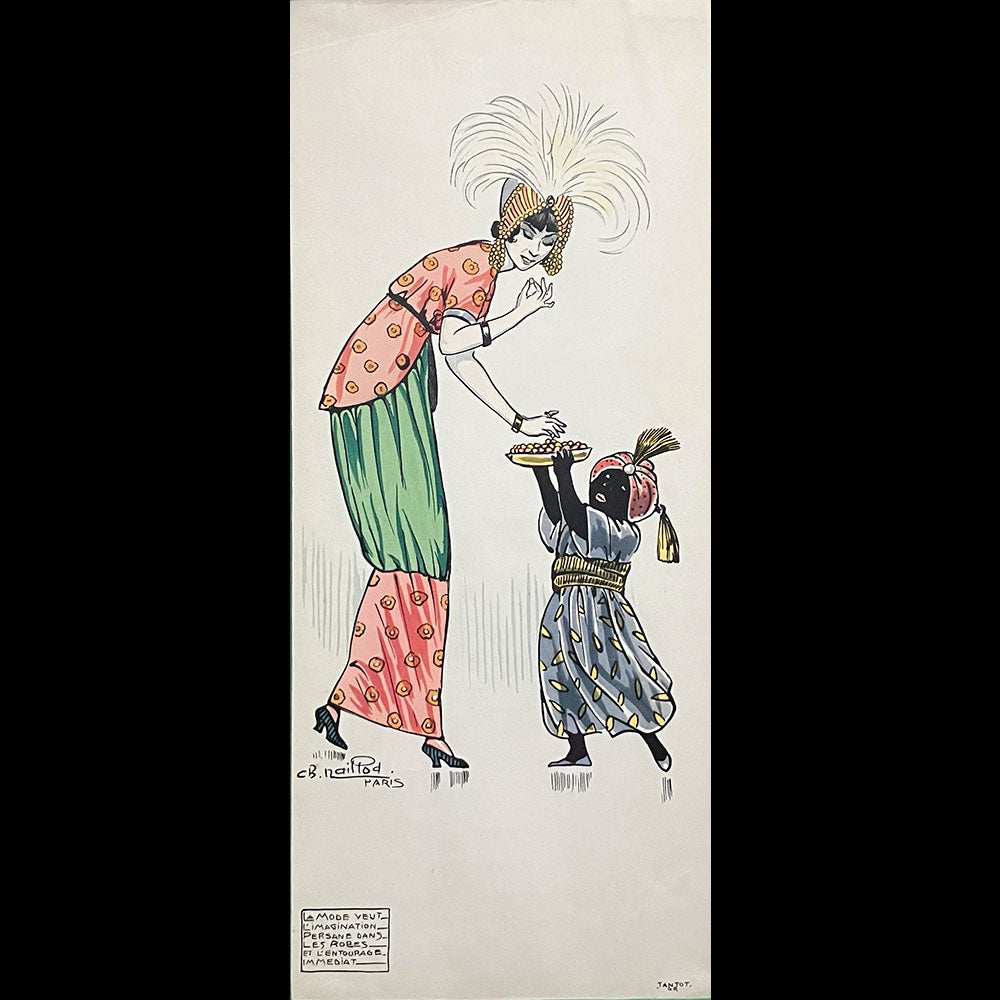 Charles Naillod - La Mode veut l'Imagination Persane dans les Robes et l'Entourage immédiat (1910s)