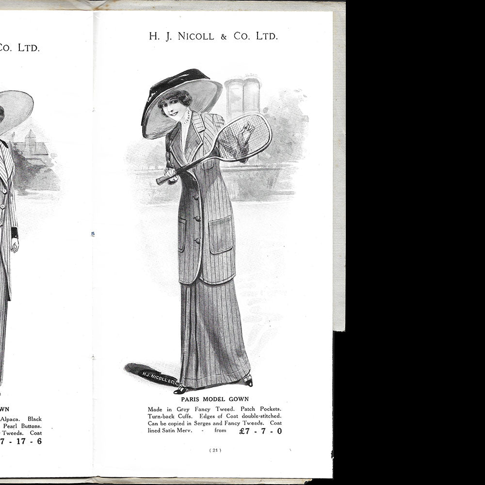 H. J. Nicoll - Fashionable Gowns for Spring and Summer, catalogue de la maison, 114-120 Regent Street, Londres (1913)