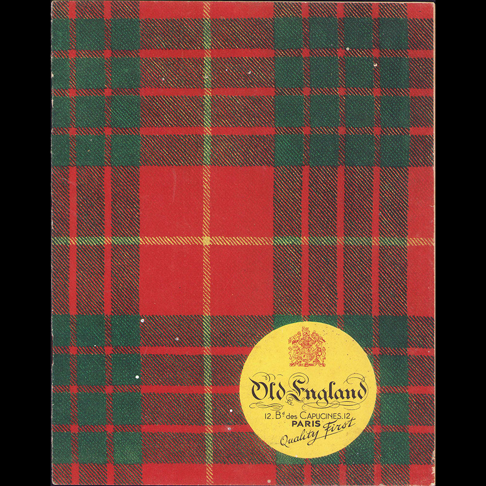 Old England - Catalogue pour l'été 1937