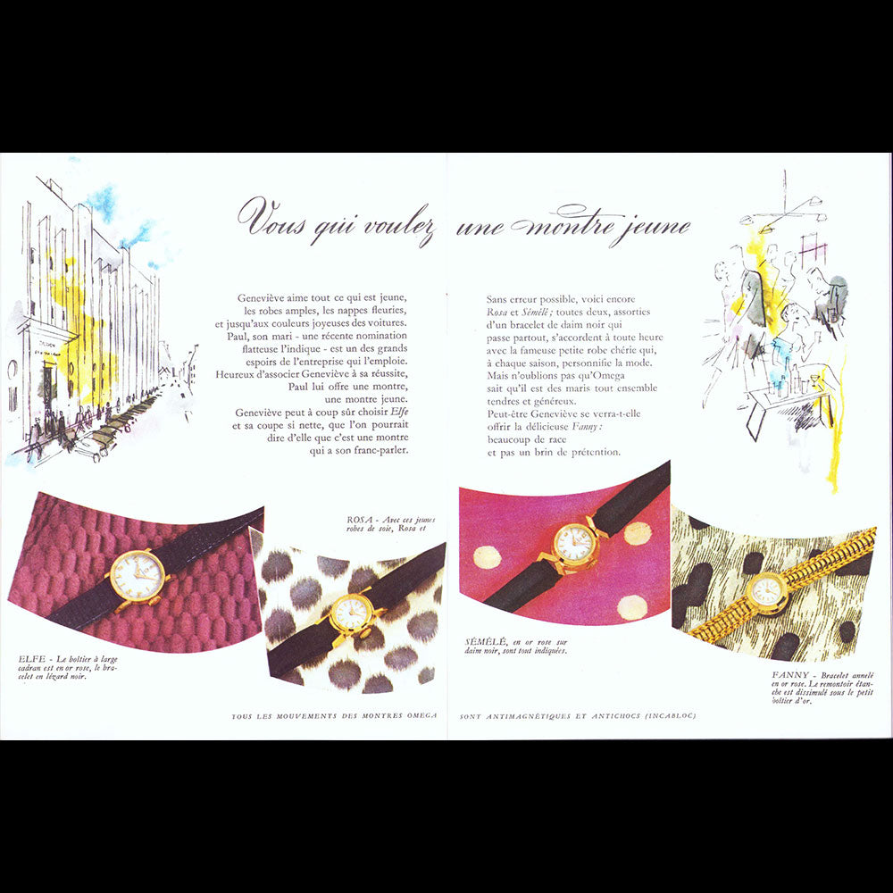 Omega - A l'Heure de Paris, catalogue illustré par Farago (1959)