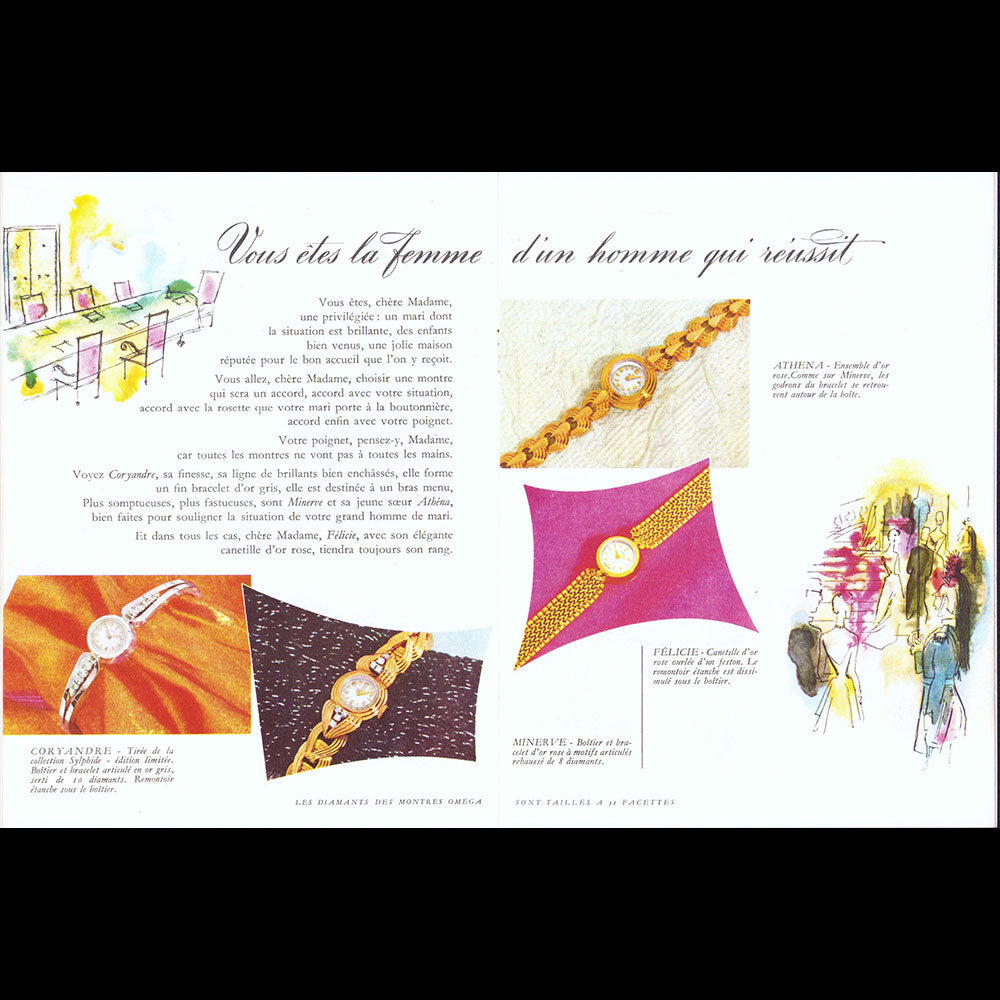 Omega - A l'Heure de Paris, catalogue illustré par Farago (1959)