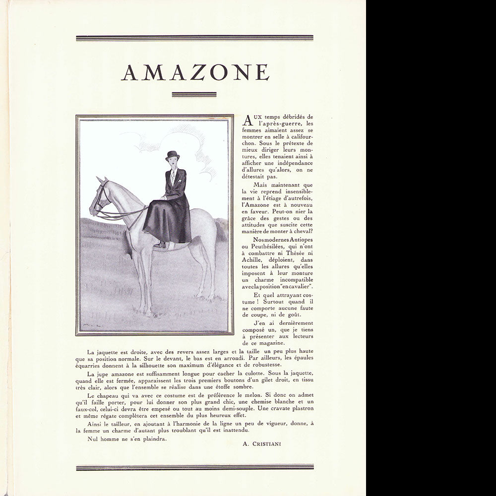 Paris, sa mode masculine, été 1932