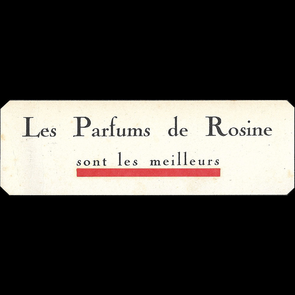 Poiret - Marque page des Parfums de Rosine (1920s)
