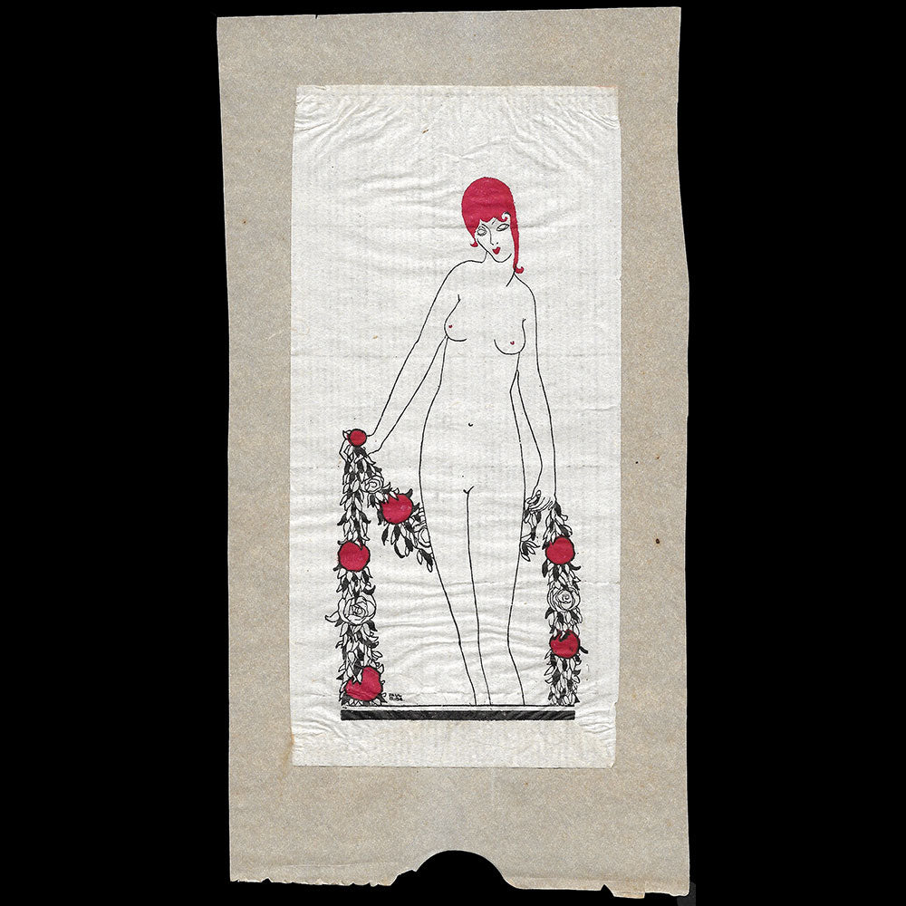 Poiret - Vignette de Paul Iribe pour l'album Les Robes de Paul Poiret (1908)