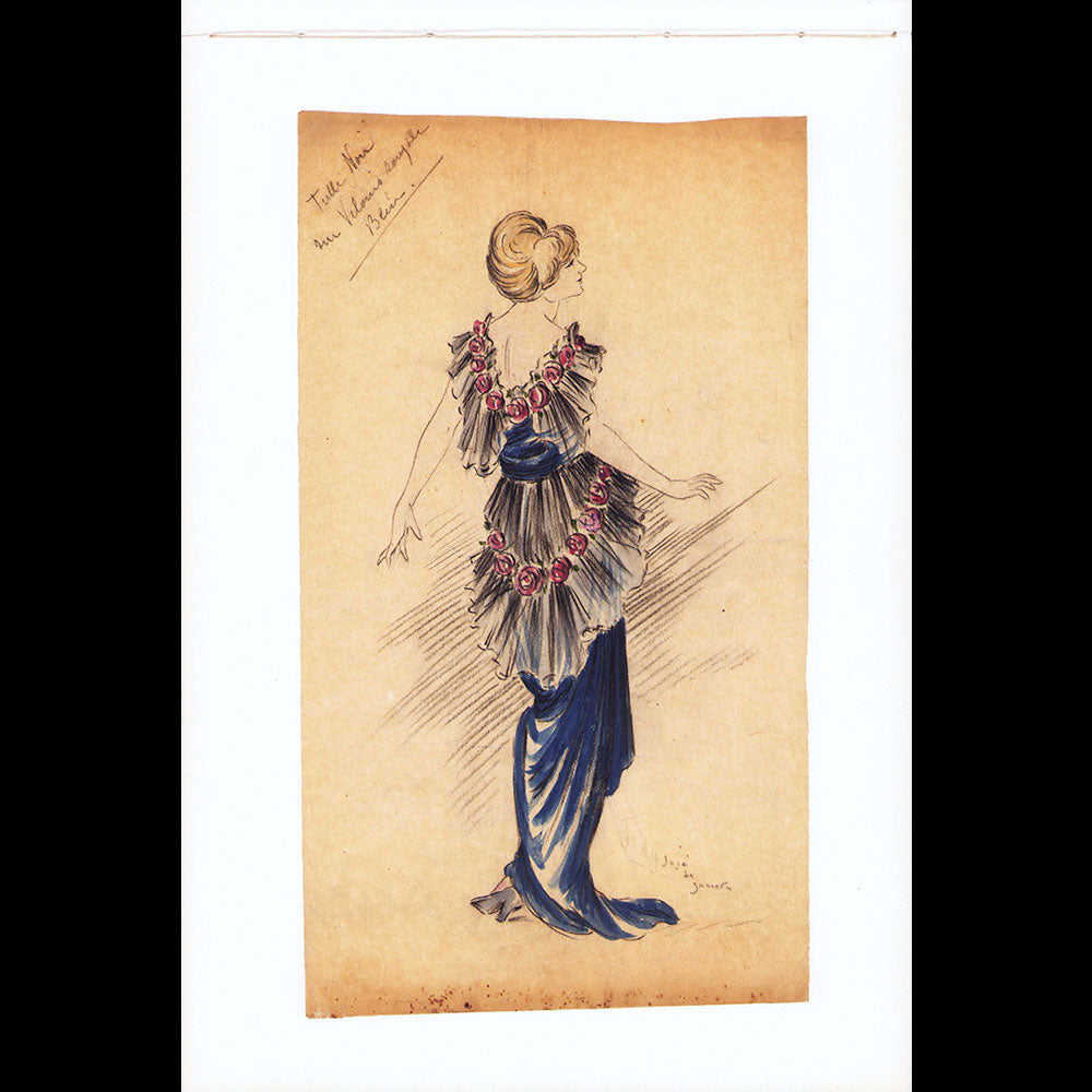 Paul Poiret - Ensemble de 13 dessins de José de Zamora (circa 1913)