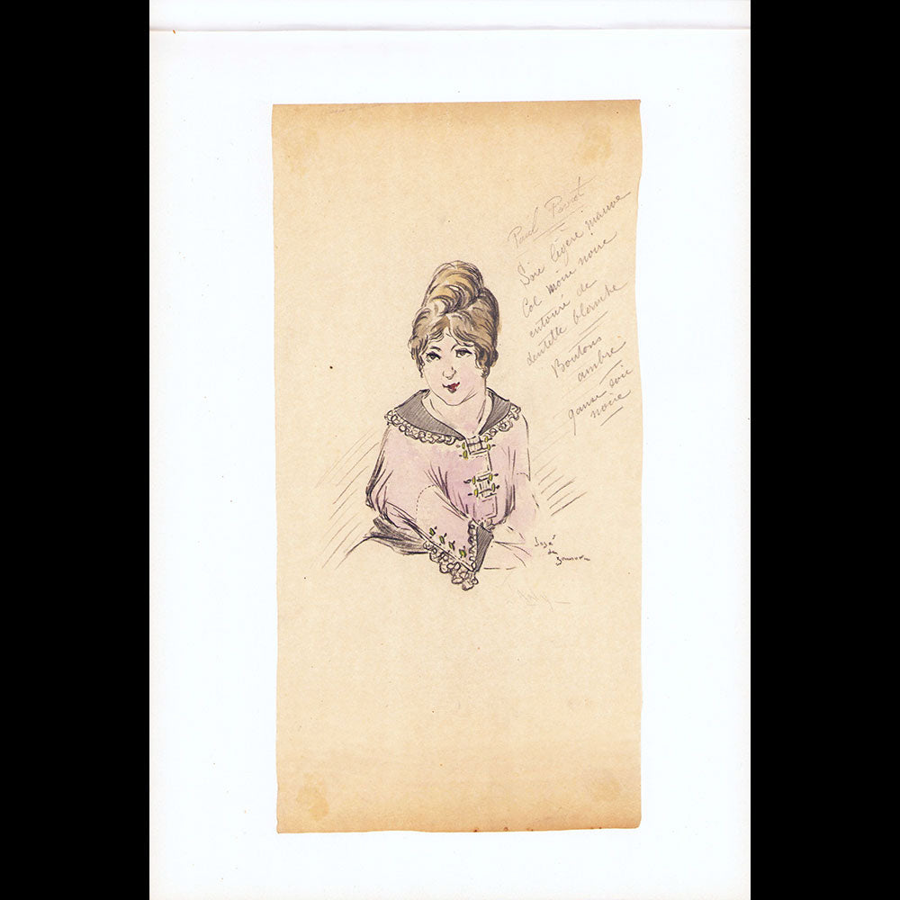 Paul Poiret - Ensemble de 13 dessins de José de Zamora (circa 1913)