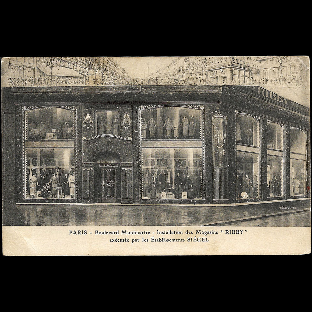 Siégel - Boulevard Montmartre - Installations des Magasins Ribby exécutée par les Ets. Siegel 1920s)