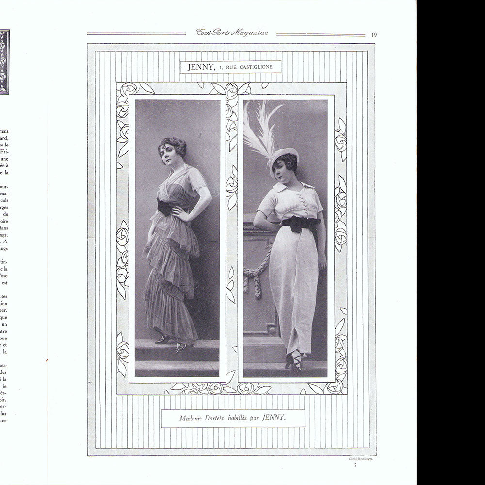 Tout-Paris, magazine illustré mondain, n°1 (10 octobre 1913)