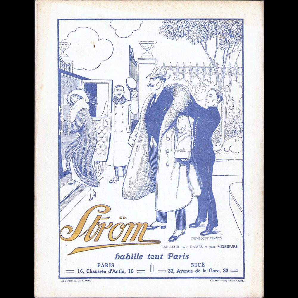 Tout-Paris, magazine illustré mondain, n°1 (10 octobre 1913)