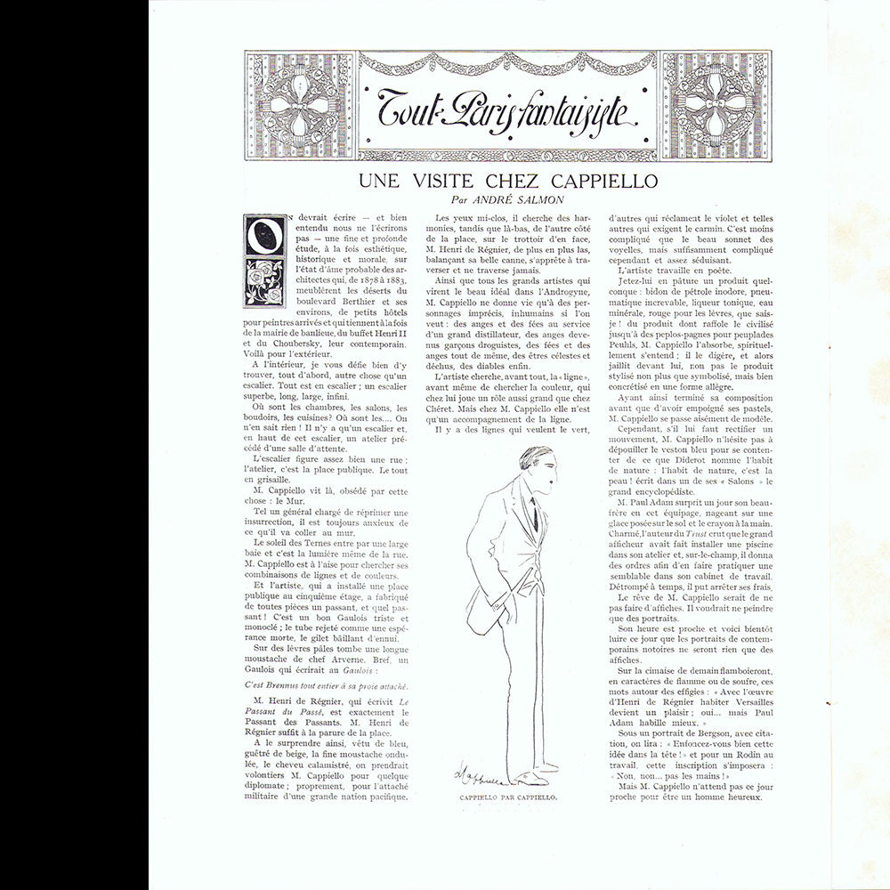 Tout-Paris, magazine illustré mondain, n°1 (10 octobre 1913)