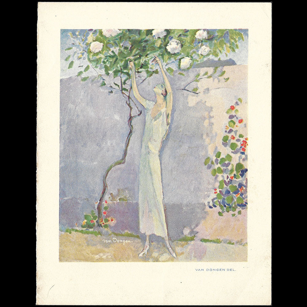 Lucien Lelong - Couverture de l'invitation à la présentation de la collection par Van Dongen, février 1924