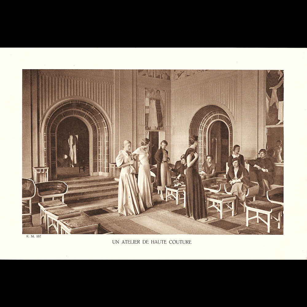 Vionnet - Salon de présentation de la maison avenue Montaigne à Paris (1933)