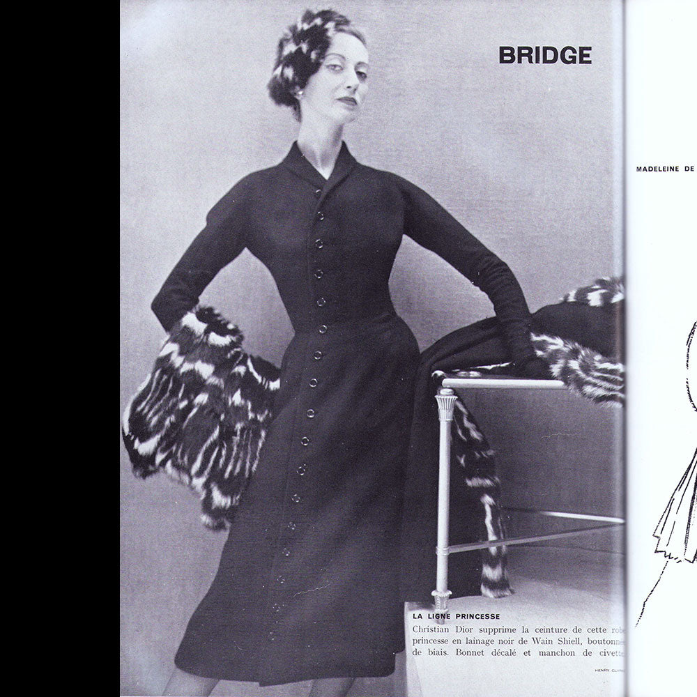 Vogue France (octobre 1951), couverture de Cecil Beaton