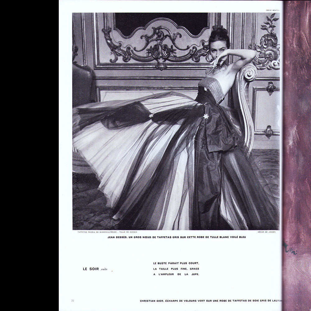 Vogue France (octobre 1951), couverture de Cecil Beaton