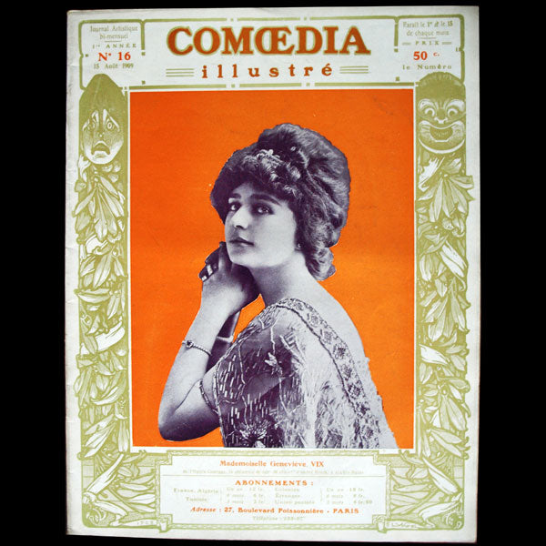 Comoedia illustré, réunion des 135 numéros du 15 décembre 1908 au 5 août 1914