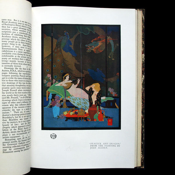 The Studio, a Magazine of Fine and Applied Art, année complète 1921, exemplaire d'Erté