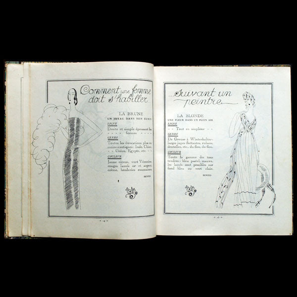 Agenda Fémina 1922, illustrations de George Barbier, Brunelleschi, Benito, etc.