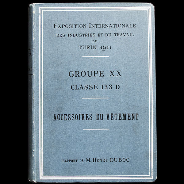 Exposition Internationale des Arts et Industries de Turin 1911 - Groupe XX, Classe 133D, Accessoires du Vêtement