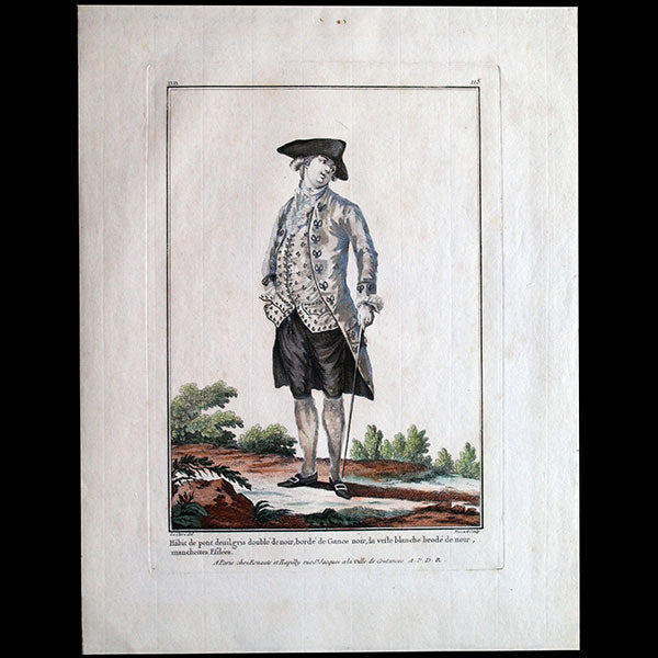 Gallerie des Modes et Costumes Français, 1778-1787, gravure n° nn 215 (1781)