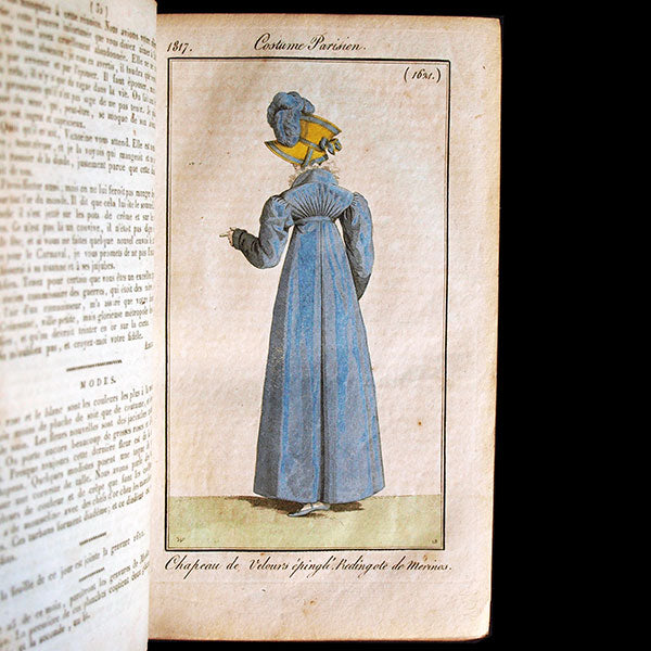 Le Journal des Dames et des Modes, Costumes Parisiens, réunion des 72 livraisons de la 21ème année (1817)