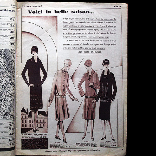 Au Bon Marché, catalogue de l'été 1927