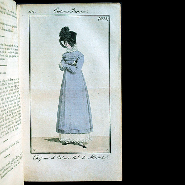 Le Journal des Dames et des Modes, Costumes Parisiens, réunion des 72 livraisons de la 21ème année (1817)