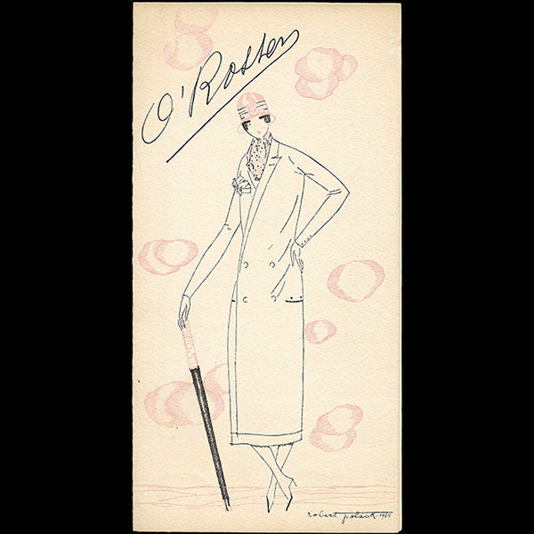O'Rossen - Carte d'invitation illustrée par Robert Pollack (1925)