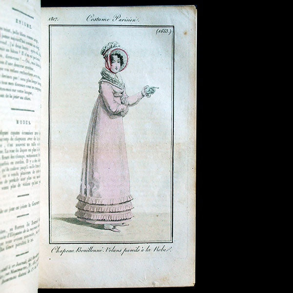 Le Journal des Dames et des Modes, Costumes Parisiens, réunion des 72 livraisons de la 21ème année (1817)