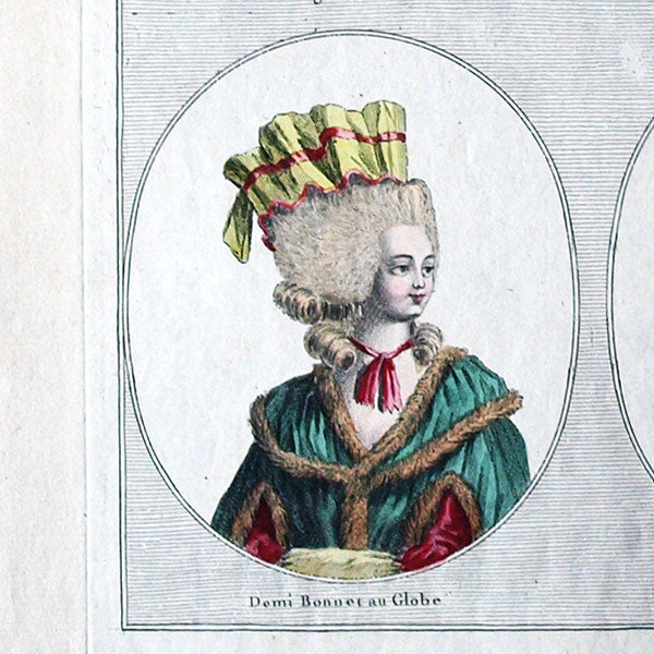 Gallerie des Modes et Costumes Français, 1778-1787, gravure n°281bis, Chapeau au Ballon (1785)